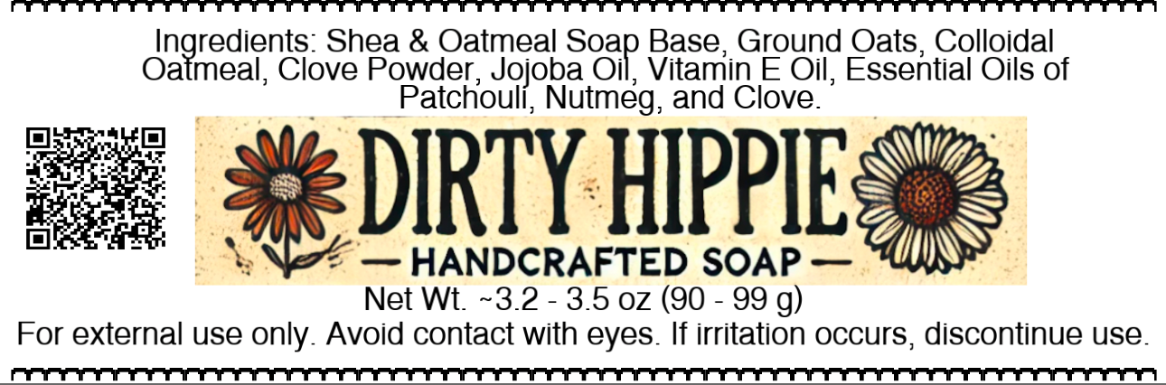 TheraTree Handcrafted Exfoliating Dirty Hippie Soap Bar